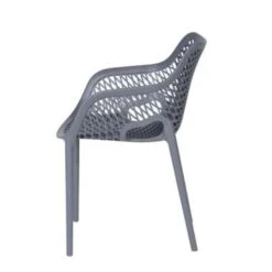 Garden Impressions Air XL Kunststof Tuinstoel Donker Grijs - 4 Stuks -Garden Impressions 1000003874 0103