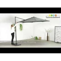 Garden Impressions Hawaii Zweefparasol S Ø300 - Donker Grijs -Garden Impressions 1000003901 0103