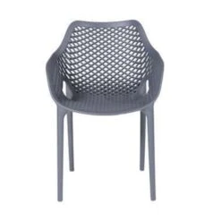 Garden Impressions Air XL Kunststof Tuinstoel Donker Grijs - 2 Stuks -Garden Impressions 1000003926 0103