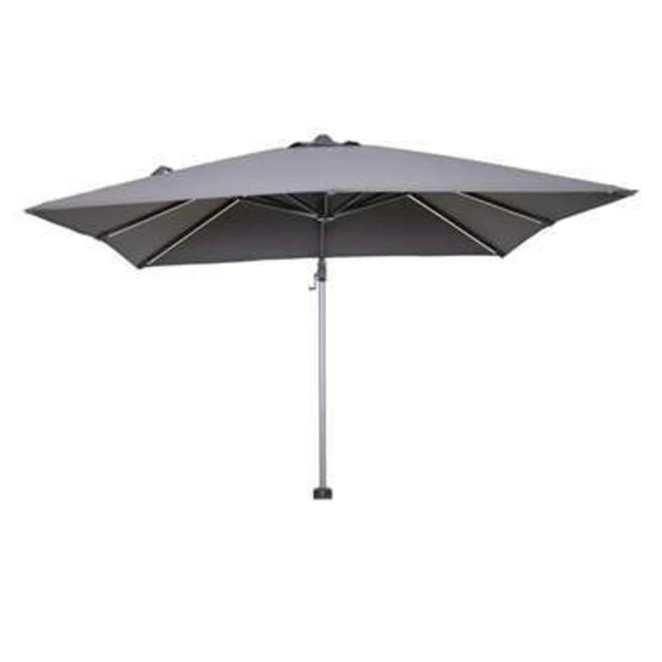 Garden Impressions Hawaii Zweefparasol Lumen LED 300x300cm - D. Grijs 2 Garden Impressions Hawaii Zweefparasol Lumen LED 300x300cm - D. Grijs - Afbeelding 2