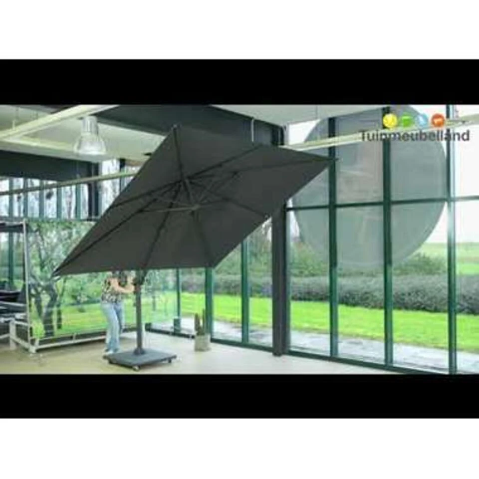 Garden Impressions Hawaii Zweefparasol 300x300 Cm Taupe 4 Garden Impressions Hawaii Zweefparasol 300x300 Cm Taupe - Afbeelding 4