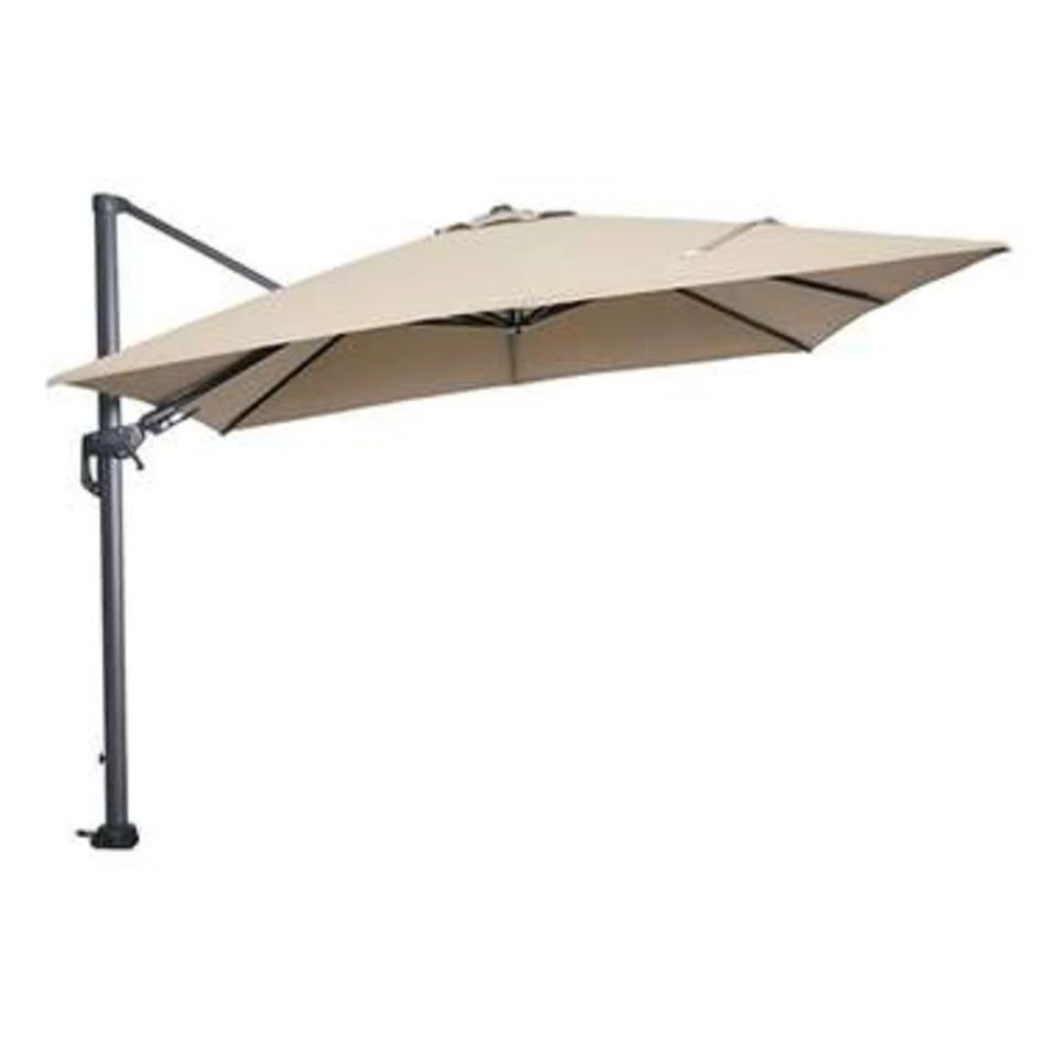 Garden Impressions Hawaii Zweefparasol 300x300 Cm Taupe 1 Garden Impressions Hawaii Zweefparasol 300x300 Cm Taupe