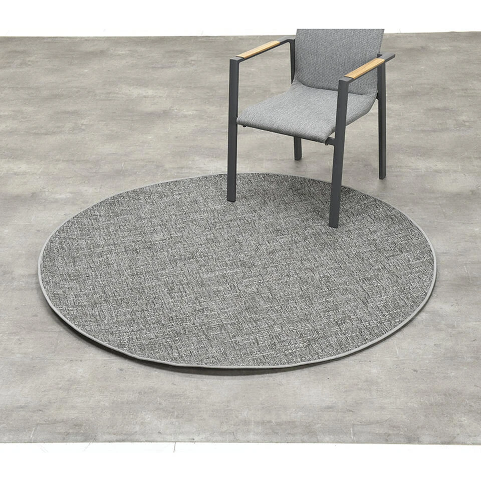 Garden Impressions Buitenkleed Mirage Antraciet Ø160 Cm 2 Garden Impressions Buitenkleed Mirage Antraciet Ø160 Cm - Afbeelding 2