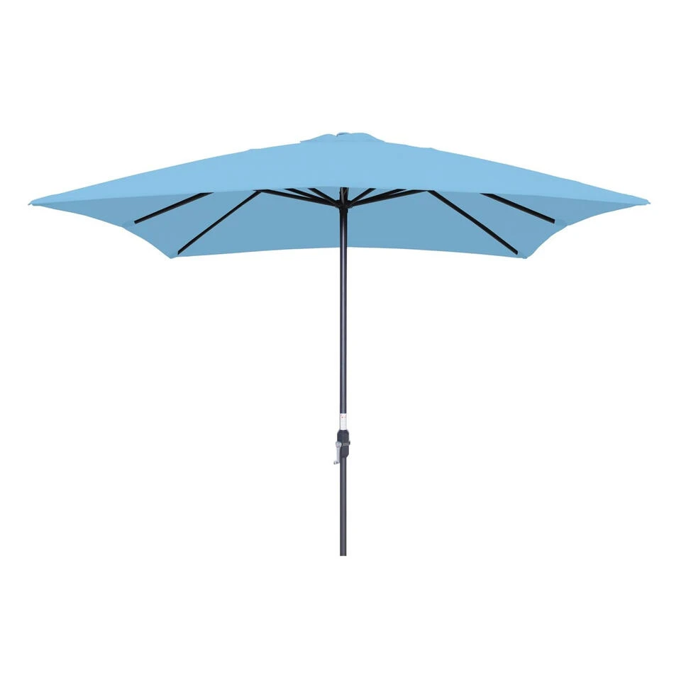 Garden Impressions Lotus Parasol 250x250 - Licht Blauw 2 Garden Impressions Lotus Parasol 250x250 - Licht Blauw - Afbeelding 2