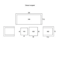 Garden Impressions Odessa Lounge Set 5-delig - Grijs 6 Garden Impressions Odessa Lounge Set 5-delig - Grijs -Garden Impressions 1000013869 0103