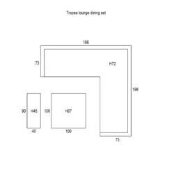 Garden Impressions Tropea Lounge Dining Set 5-delig-donker Grijs -Garden Impressions 1000013871 0103
