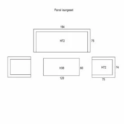 Garden Impressions Parral Loungeset 4-delig - Mystic Grijs 6 Garden Impressions Parral Loungeset 4-delig - Mystic Grijs -Garden Impressions 1000035520 0103