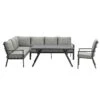 Garden Impressions Senja Lounge Dining Set L + Stoel - D. Grijs