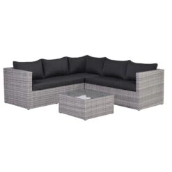 Garden Impressions Lyon Loungeset 4-delig - Reflex Black