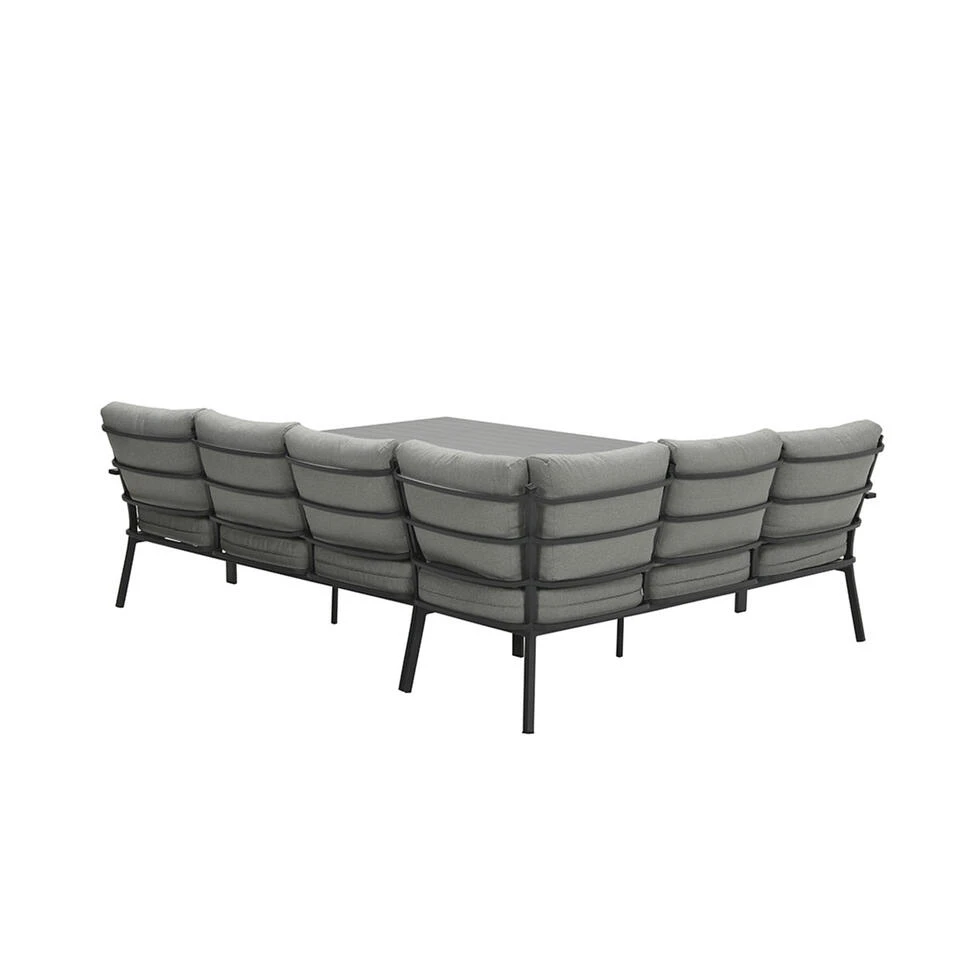 Garden Impressions Senja Lounge Dining Set R + Stoel - D. Grijs 4 Garden Impressions Senja Lounge Dining Set R + Stoel - D. Grijs - Afbeelding 4