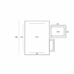 Garden Impressions Lexy Tuinset 5delig Wit -Penedo Tafel 160x90cm -Garden Impressions 1000035593 0103