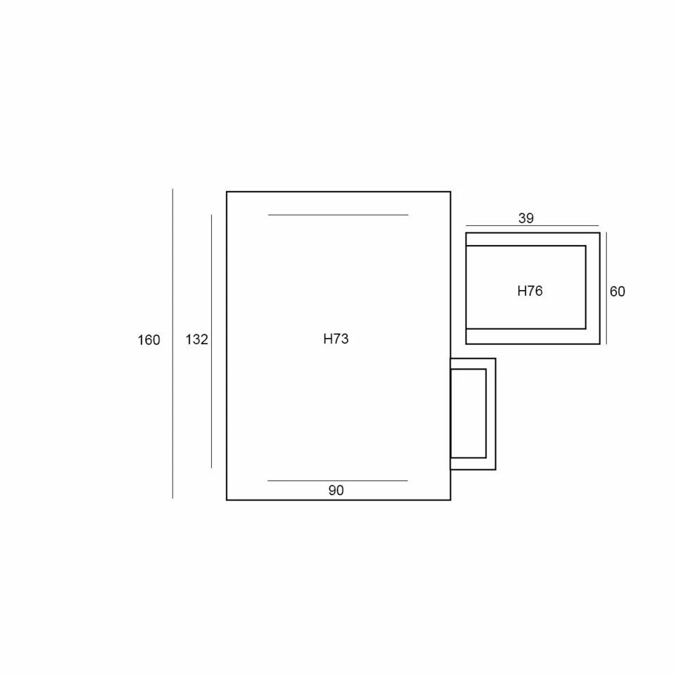 Garden Impressions Lexy Tuinset 5-delig D. Grijs - Penedo Tafel 2 Garden Impressions Lexy Tuinset 5-delig D. Grijs - Penedo Tafel - Afbeelding 2