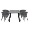 Garden Impressions Lexy Tuinset 5-delig D. Grijs - Penedo Tafel