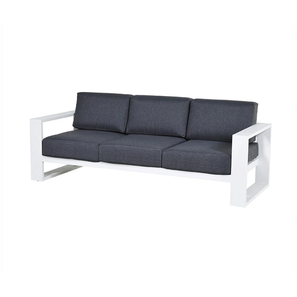 Garden Impressions Plaza 3-zits Lounge Tuinbank - Mat Wit 1 Garden Impressions Plaza 3-zits Lounge Tuinbank - Mat Wit