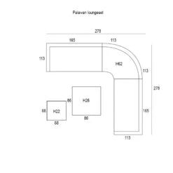 Garden Impressions Palawan Loungeset 5-delig - Mos Groen -Garden Impressions 1000041218 0103