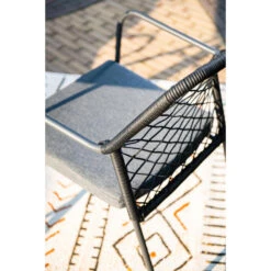 Garden Impressions Ross Tuinset 5delig Zwart -Mina Tafel 90x90 Cm -Garden Impressions 1000041233 0104