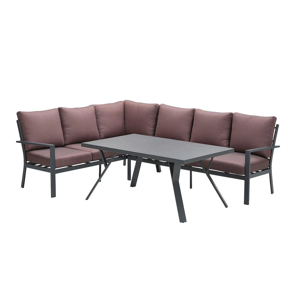 Garden Impressions Senja Lounge Dining Set 3-delig Links - Koper 1 Garden Impressions Senja Lounge Dining Set 3-delig Links - Koper