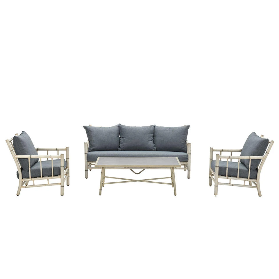 Garden Impressions Tabor Loungeset 4-delig - Mystic Grey 1 Garden Impressions Tabor Loungeset 4-delig - Mystic Grey