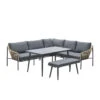 Garden Impressions Ashton Lounge Dining Set Rechts -natural Rotan