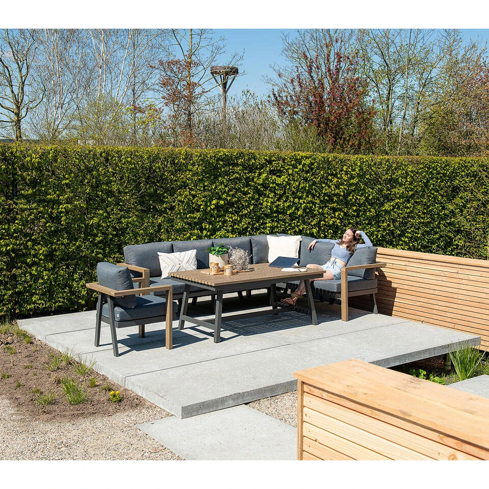 Garden Impressions Samos Lounge Dining Set - Mystic Grijs 2 Garden Impressions Samos Lounge Dining Set - Mystic Grijs - Afbeelding 2