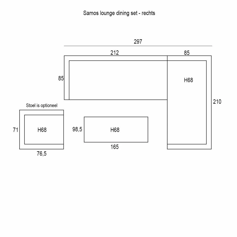 Garden Impressions Samos Lounge Dining Set - Mystic Grijs 3 Garden Impressions Samos Lounge Dining Set - Mystic Grijs - Afbeelding 3