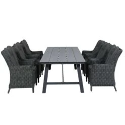 Garden Impressions Marbella Tuinset 7delig D. Grijs -Moreno Tafel