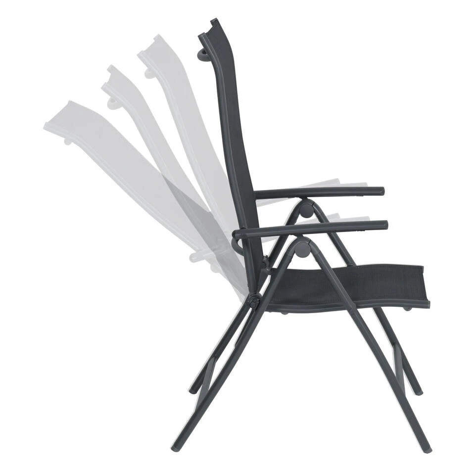 Garden Impressions Santos Tuinset 5-delig D. Grijs -Palmas Tafel 4 Garden Impressions Santos Tuinset 5-delig D. Grijs -Palmas Tafel - Afbeelding 4