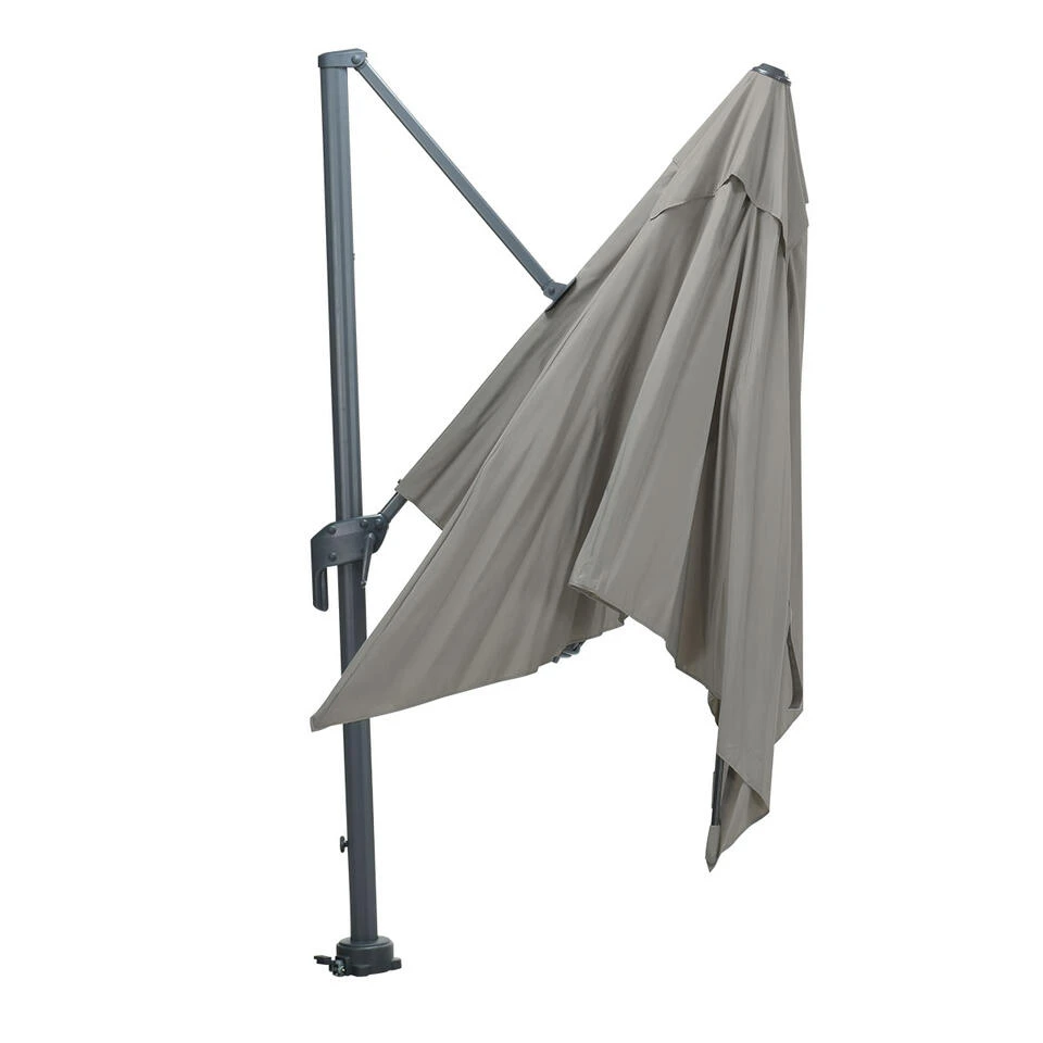 Garden Impressions Hawaii M Zweefparasol 270x270 Cm Licht Grijs 2 Garden Impressions Hawaii M Zweefparasol 270x270 Cm Licht Grijs - Afbeelding 2