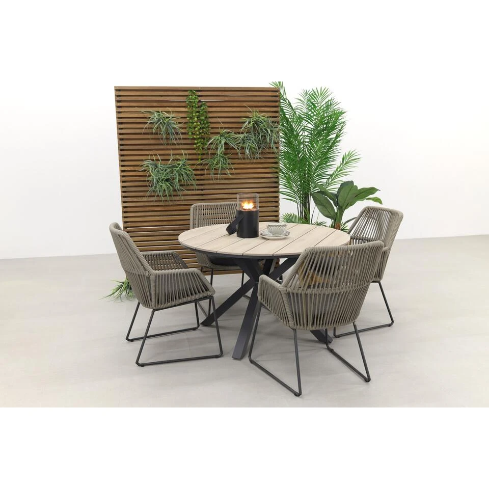 Garden Impressions Edison 122 Cm. / 4 Seasons Ramblas Naturel 2 Garden Impressions Edison 122 Cm. / 4 Seasons Ramblas Naturel - Afbeelding 2