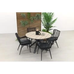 Jasmine Black / GI Edison 122 Cm. - Ronde Tuinset -Garden Impressions 1000048746 0103