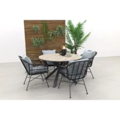 Garden Impressions Margriet Zwart / Edison 122 Cm. - Ronde Tuinset -Garden Impressions 1000048749 0102