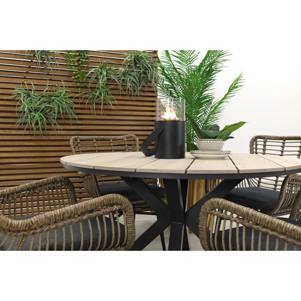 Jasmine Natural / GI Edison 122 Cm. - Ronde Tuinset 4 Jasmine Natural / GI Edison 122 Cm. - Ronde Tuinset - Afbeelding 4