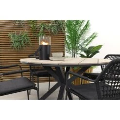 GI Edison 122 Cm. - Ronde Tuinset/ Taste Barista Antraciet -Garden Impressions 1000050022 0103