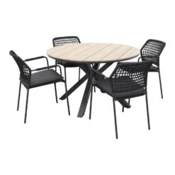 GI Edison 122 Cm. - Ronde Tuinset/ Taste Barista Antraciet