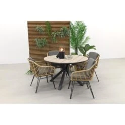 4 Seasons Cottage / GI Edison 122 Cm. - Ronde Tuinset 6 4 Seasons Cottage / GI Edison 122 Cm. - Ronde Tuinset -Garden Impressions 1000050031 0102