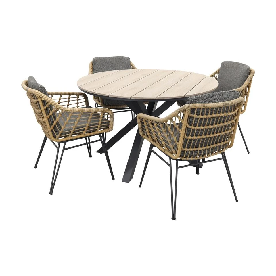 4 Seasons Cottage / GI Edison 122 Cm. - Ronde Tuinset 1 4 Seasons Cottage / GI Edison 122 Cm. - Ronde Tuinset