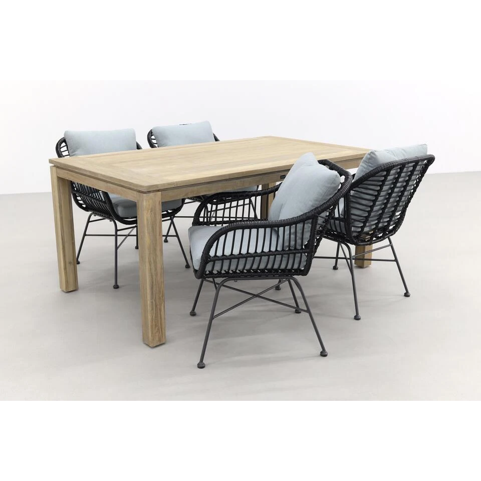 Garden Impressions Margriet - Zwart/Allure Rome Grey 170 Cm. Tuinset 2 Garden Impressions Margriet - Zwart/Allure Rome Grey 170 Cm. Tuinset - Afbeelding 2