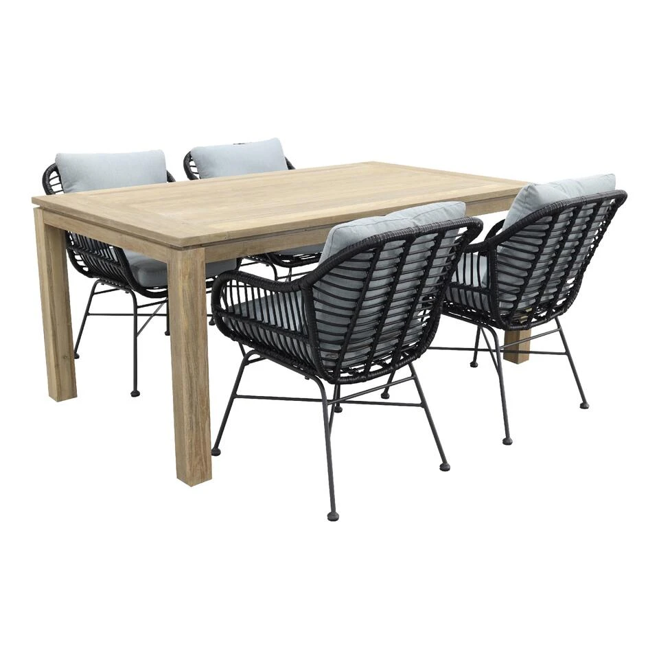 Garden Impressions Margriet - Zwart/Allure Rome Grey 170 Cm. Tuinset 1 Garden Impressions Margriet - Zwart/Allure Rome Grey 170 Cm. Tuinset