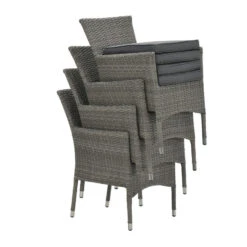 Garden Impressions Jerba Tuinstoel Grijs - 4 Stuks -Garden Impressions 1000052360 0104