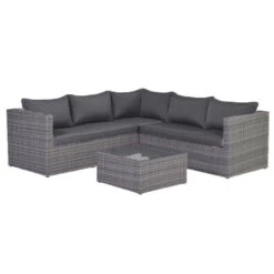 Garden Impressions Lyon Loungeset 4-delig - Donker Grijs