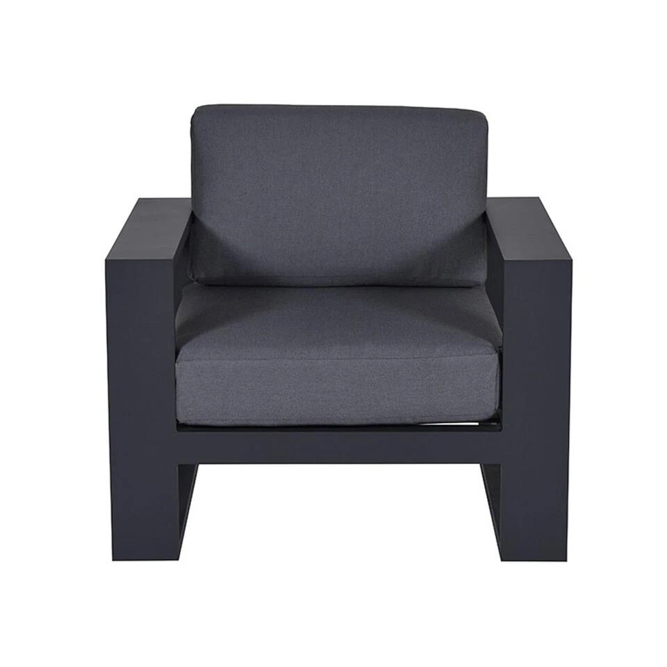 Garden Impressions Plaza Lounge Tuinstoel - Donker Grijs 4 Garden Impressions Plaza Lounge Tuinstoel - Donker Grijs - Afbeelding 4