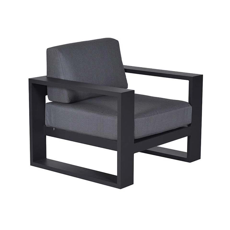 Garden Impressions Plaza Lounge Tuinstoel - Donker Grijs 1 Garden Impressions Plaza Lounge Tuinstoel - Donker Grijs