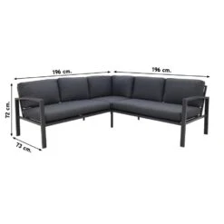 Garden Impressions Wellington Lounge Dining Set - Carbon Black -Garden Impressions 1000053031 0102