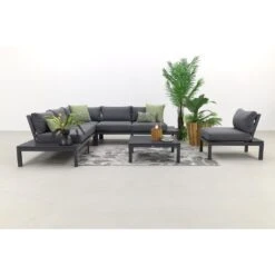 Garden Impressions Annabella Loungeset Met Loungestoel - Carbon Black -Garden Impressions 1000053035 0102