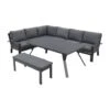 Garden Impressions Rondo Lounge Diningset – Carbon Black/mystic Grey