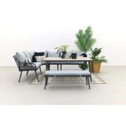 Garden Impressions Margriet Lounge Dining Set - Carbon Black/Mint Grey 7 Garden Impressions Margriet Lounge Dining Set - Carbon Black/Mint Grey -Garden Impressions 1000053078 0103
