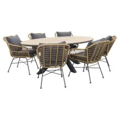 Garden Impressions Margriet - Naturel / Edison 220 - Ovale Tuinset