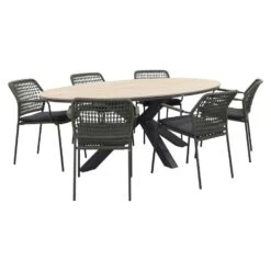 Taste Barista - Groen/Garden Impressions Edison Tafel Ovaal 220