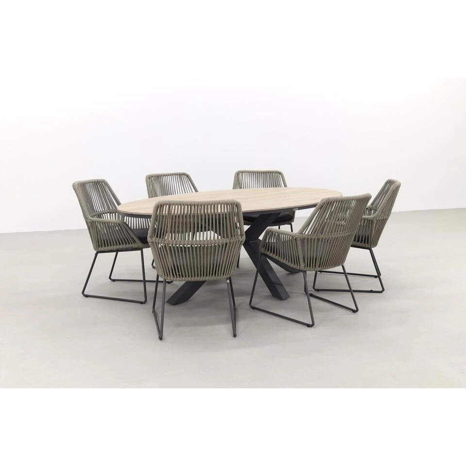 4 Seasons Ramblas/Garden Impression Edison 220 - Ovale Tuinset 2 4 Seasons Ramblas/Garden Impression Edison 220 - Ovale Tuinset - Afbeelding 2