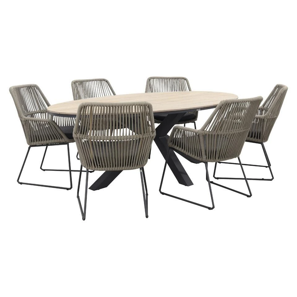 4 Seasons Ramblas/Garden Impression Edison 220 - Ovale Tuinset 1 4 Seasons Ramblas/Garden Impression Edison 220 - Ovale Tuinset